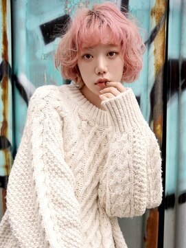 ブゾン(buZon) 【buZon ブゾン】イメチェン☆マッシュボブ×ピンクカラー