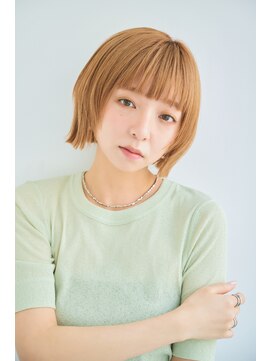 リトル 下長(little) 顔まわりレイヤー×ぷつっとボブ
