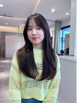 アンス 大阪梅田(ANs.)&nbsp;縮毛矯正コスメストレート艶ロング髪質改善ココアベージュ