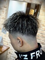 ルートヘアー(Root Hair)&nbsp;ホワイトメッシュ×ツイストパーマ