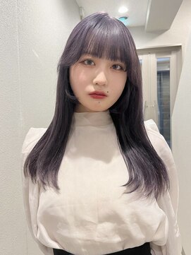 ロンドアンメゾン 原宿(Lond un Maison.) 【木坂桃歌】子顔に見えるヘア ネビージュ ラベンダーカラー