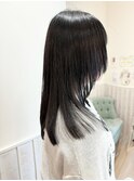 黒髪レイヤー　メルティカラー　似合わせカット