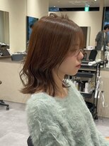 ジアン バイ ミルボン 西宮ガーデンズプラス(GIEN by milbon) ミディアムレイヤー/マロンブラウン/外ハネミディアム