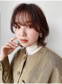 大人女性のミディアムレイヤー