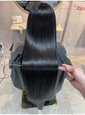 美髪のススメ髪質改善切りっぱなしボブピンクブラウン
