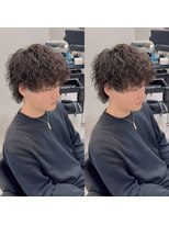 ブライト(BRIGHT)&nbsp;マッシュウルフ無造作パーマシャドウパーマ