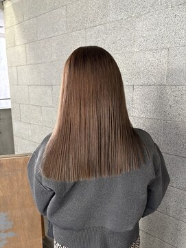 ルート(ROUTE) 切りっぱなしブラウンカラー