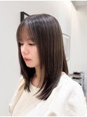 ハイライト/地毛ハイライト/白髪ぼかし/ミディアムレイヤー