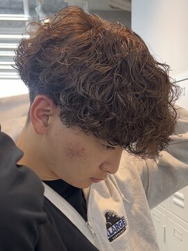 ノード(NODE) 波巻きスパイラルツイストスパイラルパーママッシュメンズヘア