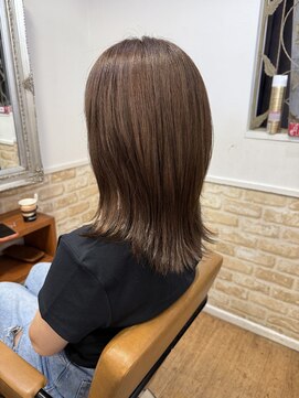 カミケン 黒岩店 kamiken・ 赤みを抑えたアッシュブラウンカラー【カミケン黒岩店/福島】