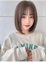 サンドパールス 仙台店(sand PALCE)&nbsp;ミニボブレイヤー/レイヤーカット/ダークアッシュ/顔周り/仙台