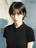エイチ ウルフカット 大阪梅田(811)&nbsp;50代ハンサムショートショートバレイヤージュクラゲヘアパーマ