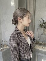 オレロ 国立(olelo) ナチュラルショート/ミルクブラウンダークパープル/ダウンバング
