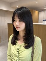 ケシキ 表参道 原宿(kesiki.)&nbsp;ミディアムレイヤー／レイヤーカット／顔周りレイヤー