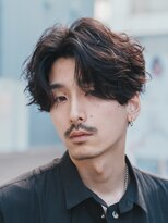 フィフス 大分(fifth)&nbsp;大分フェザーパーマスパイラルパーマメンズカットセンターパート