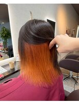 パーミルヘアーピピ(permille hair pipi)&nbsp;インナーカラー×オレンジ