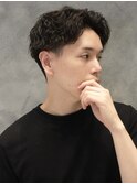 センターパート×ツイストスパイラルパーマ