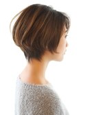 【３０代・４０代・５０代】毛流れが綺麗なショートスタイル」