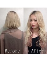 あるじゃんすー さいたま店&nbsp;ホワイトブロンド×ピンクベージュ#イヤリングカラー#大宮