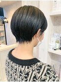 福山市美容室Caary人気 耳かけ可愛いピタッとショート