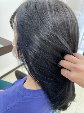 ラグゼヘアカミヤ 菊川店(luxe hair CAMIYA) deepblueインナーカラー
