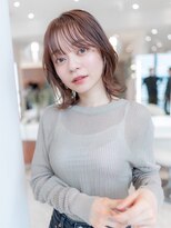 ケアリー 成増(Carelly) 大人かわいい前髪セシルカットココアブラウンフリンジウェーブ