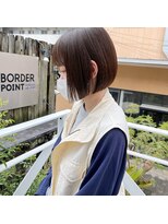 ミニボブ/ボブ/抜け感ボブ/ショート/グレージュ