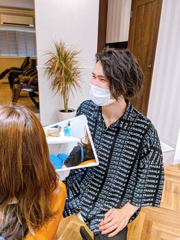 パーフェクトビューティーイチリュウエスエス(perfect beauty ichiryu SS)の写真/マンツーマンだから、最後まで1人のスタイリストが担当！不安な気持ちにさようなら★髪の悩みも解決♪