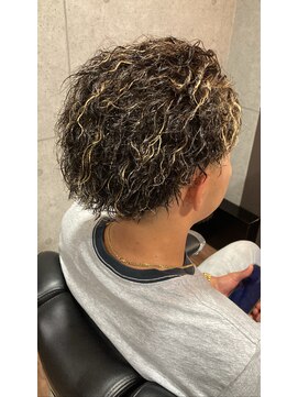 グロウヘアワークス(grow hair works) オールバックツイストパーマ〈浦安〉〈床屋〉