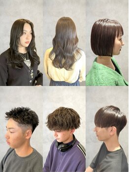 ジールサロン つくば本店の写真/《個性豊かなStylistが勢揃い◎》一人ひとり得意な技術が違うからあなたにピッタリのStylistが見つかる♪