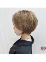 オーダイム(ou' dime) 丸みショート×スモーキーベージュ