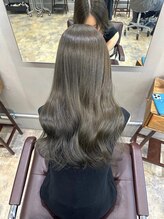 ラボアン 梅田店(lab.em.) オリーブカラー♪ 梅田/髪質改善/縮毛矯正/レイヤーカット