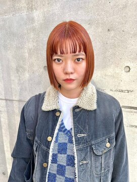 リール(rire) デザインカラーレイヤーカットウェットヘア夏オリーブベージュ