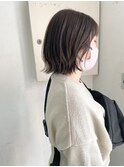 ショートボブ グレージュ 暗髪 秋カラー【miku】