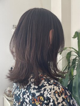 マイ キューブ ヘア デザイン 豊田(My Cube Hair Design) 外ハネくびれミディアム