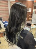 ダークカラー×ホワイトインナーカラー