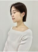 切りっぱなしボブ/パラっとボブ/髪質改善ストレート