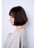 【40代髪型】大人かわいいふんわりボブ（ゆるふわパーマ）