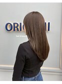 ツヤロング×オリーブグレージュ