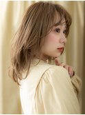 ■透明感カーキベージュくびれヘアウルフカット47浦和30代40代
