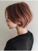 30代40代ショート白髪染めグレイカラーボブ艶栄名駅伏見丸の内