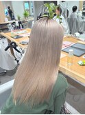 ブリーチ2回~/ハイトーンカラー/ホワイトブロンド