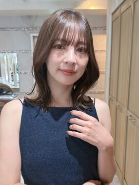 シルクレイ 新宿店(Silk-lei) ☆大人可愛いミディアムヘア くびれミディ ブラウンカラー　新宿