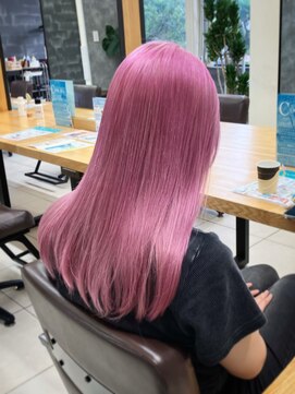 ラウル(Laulu) くびれヘア/アプリコットオレンジ/夏のヘアアレンジ/佐倉