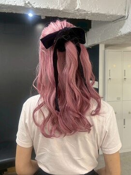 ベレーザ 渋谷神南(Beleza) 16024ブリーチ&ダブルカラー渋谷モーヴピンクパールベージュ