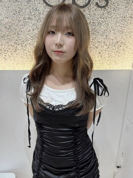 オプス 大名店(Ops) ☆大人可愛いミルクティー×ブラウンルーツカラー