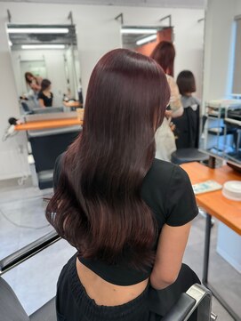 レブ 三条河原町(Reb,) ブリーチなしダブルカラーレイヤーカットミルクティーベージュ