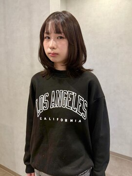 髪質改善 ミディアムウルフ