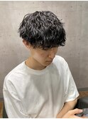 波巻きパーマ