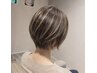 カット＋白髪が目立ちにくいハイライトカラー